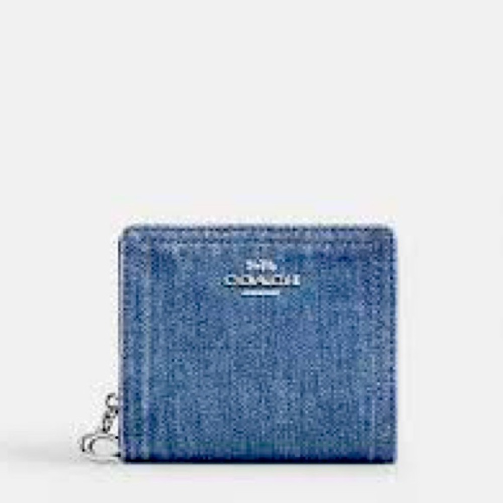 Coach 🆕 Denim Blue Compact Wallet sold out online